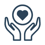 Holistic care approach and comprehensive senior support icon at Homerly Thailand