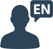 Certified English speaking medical staff and caregivers icon at Homerly